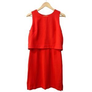 Eliza J Orange Sleeveless Popover Dress